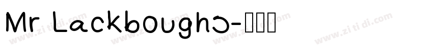 Mr Lackboughs字体转换